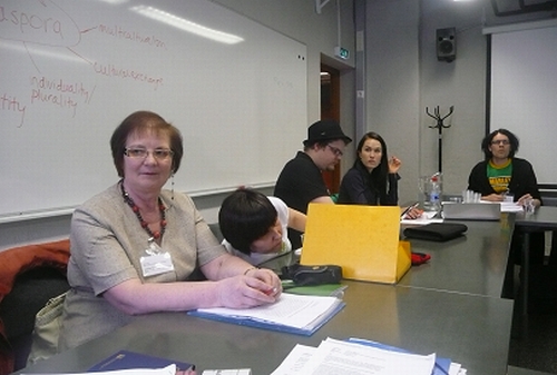 Auditorijoje prieš pranešimą. Nuotr. Aldonos Šiaulienės