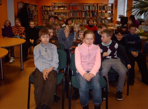 Susitikimas Dusetų K. Būgos bibliotekoje. Nuotr. autorės