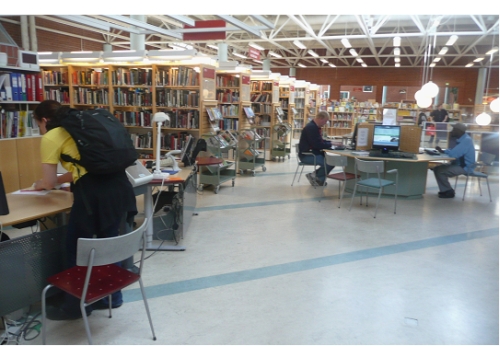 Helsinkio miesto Itäkeskus biblioteka. Nuotr. Aldonos Šiaulienės