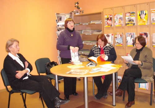 Iš kairės: A. Augustaitienė, N. Simaškevičiūtė, G. Adomaitytė, A. Valantinienė. Nuotr. autorės