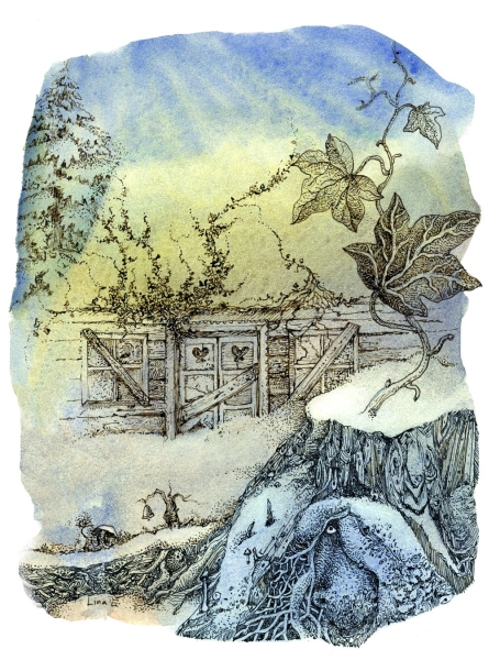 Iliustracija iš knygos. Ddailininkė Lina Eitmantytė-Valužienė