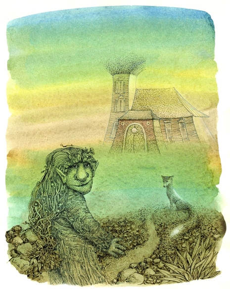 Iliustracija iš knygos. Ddailininkė Lina Eitmantytė-Valužienė