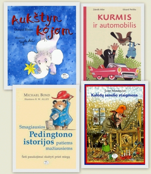 Leidykla ''Nieko rimto'' šiam projektui skyrė keturias garsias istorijas su vaikų pamėgtais personažais